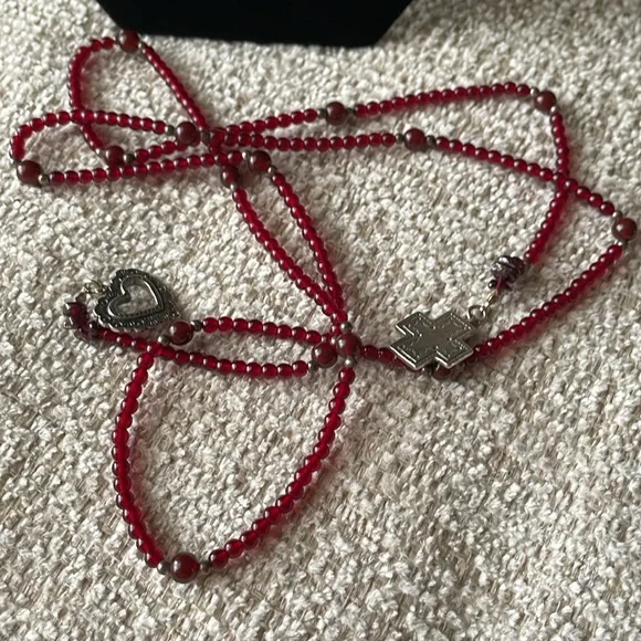 RARE to find. Silpada Sterling Silver & Garnet Necklace
